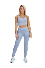Load image into Gallery viewer, Stretch Ice Blue Leggings